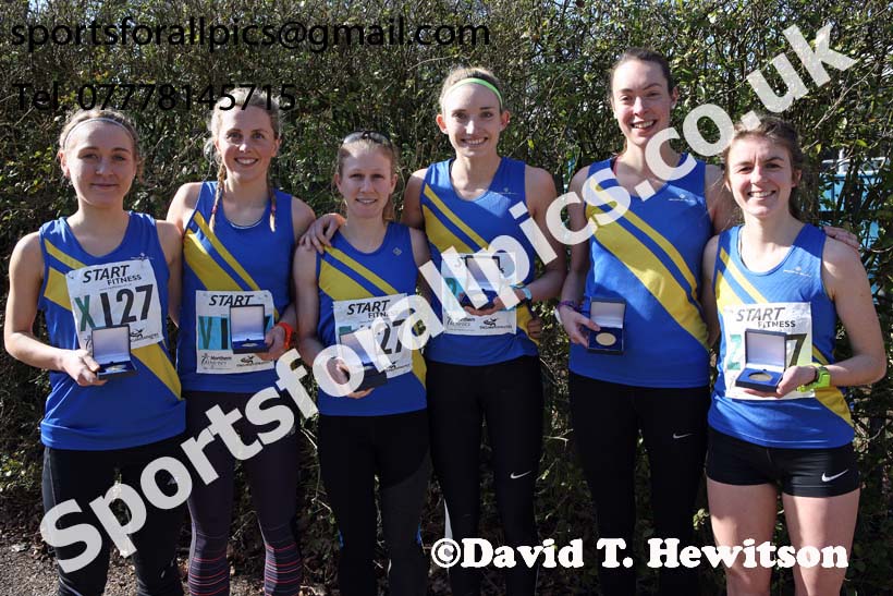 Senior womens Northern 6 Stage Road Relay Champs., Birkenhead Park. Photo: David T. Hewitson/Sports for All Pics